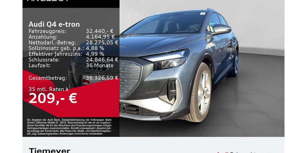Audi Q4 e-tron 32.120 km 32.440 &euro; Gelsenkirchen 45894