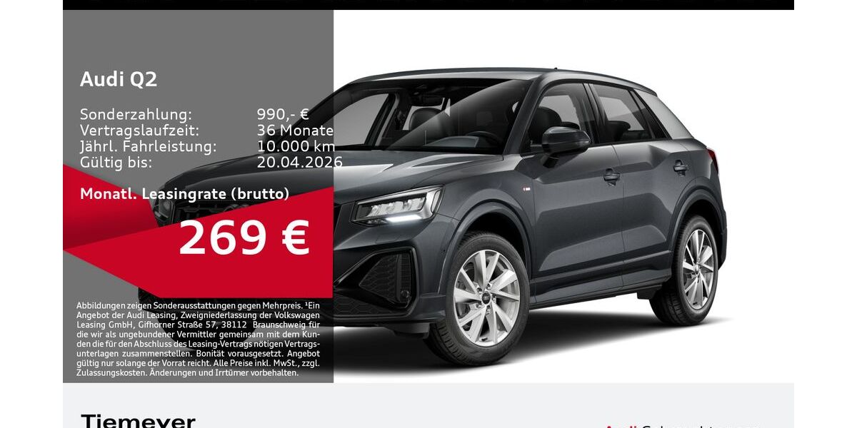 Audi Q2 20.965 km 31.860 &euro; Dorsten 46284