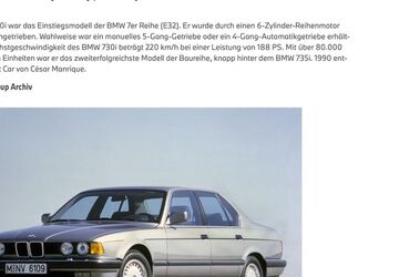 BMW 730 118.781 km 13.781 &euro; Schwelm 58332