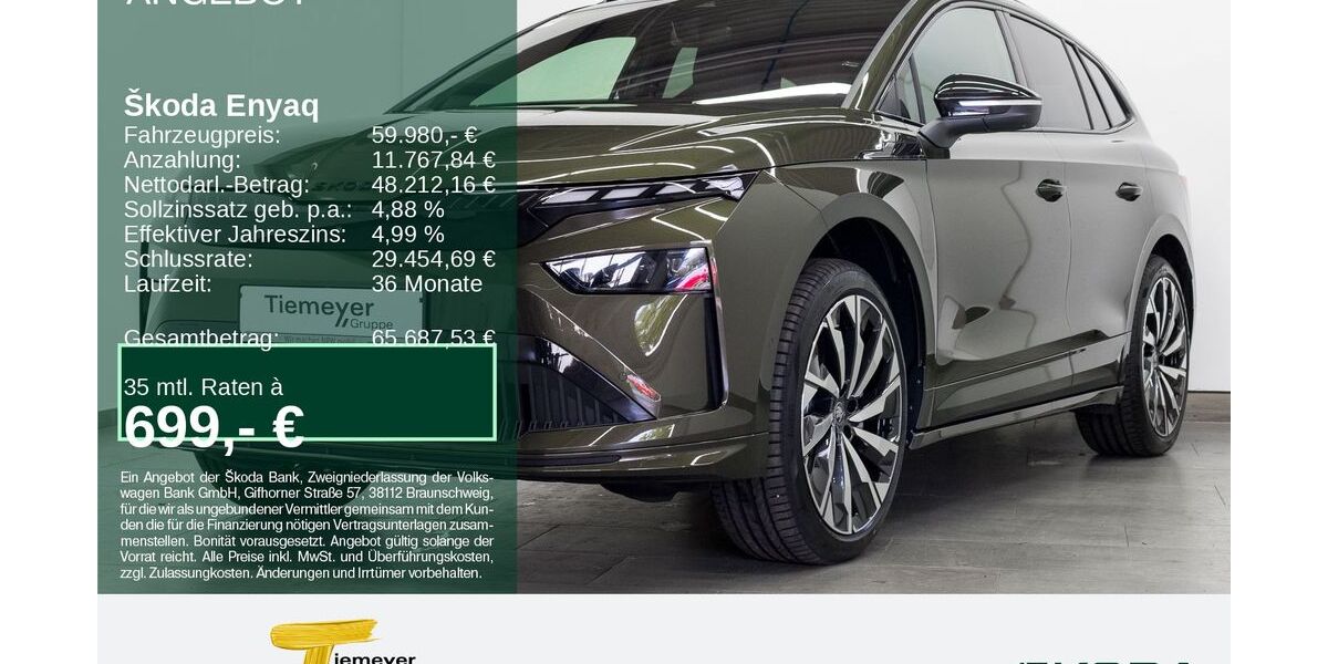 Skoda Enyaq 8.999 km 59.980 &euro; Bochum 44809