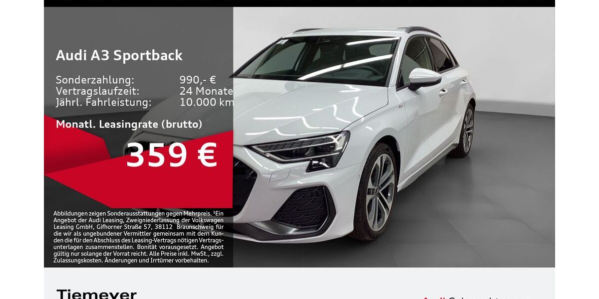 Audi A3 4.390 km 36.290 &euro; Bochum 44809