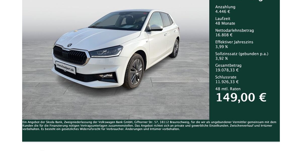 Skoda Fabia 15.131 km 21.254 &euro; Dortmund 44269