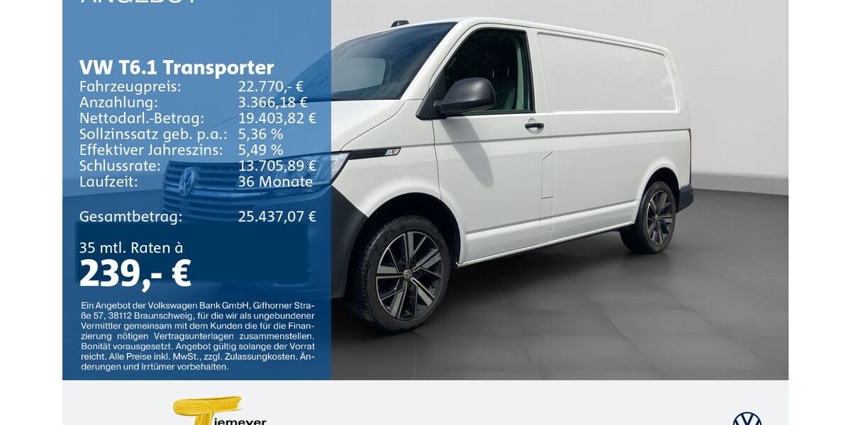 VW T6 Transporter 98.231 km 22.770 &euro; Bochum 44892