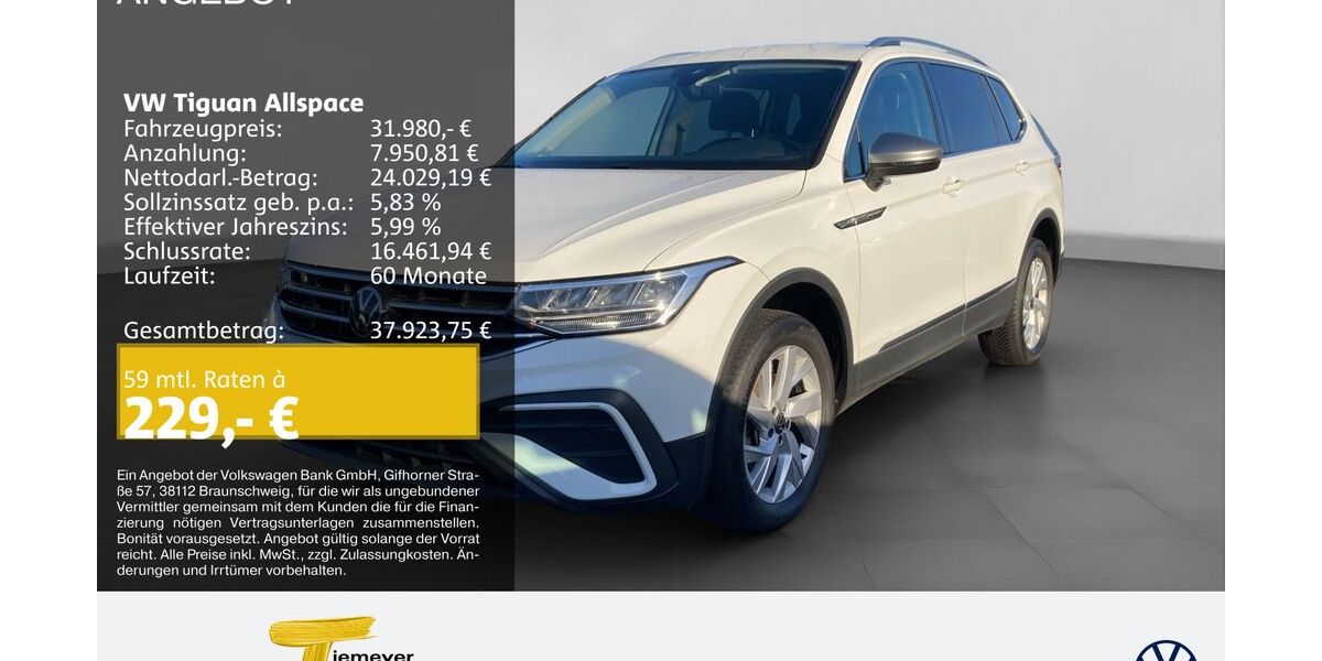 VW Tiguan Allspace 55.159 km 31.980 &euro; Bochum 44892