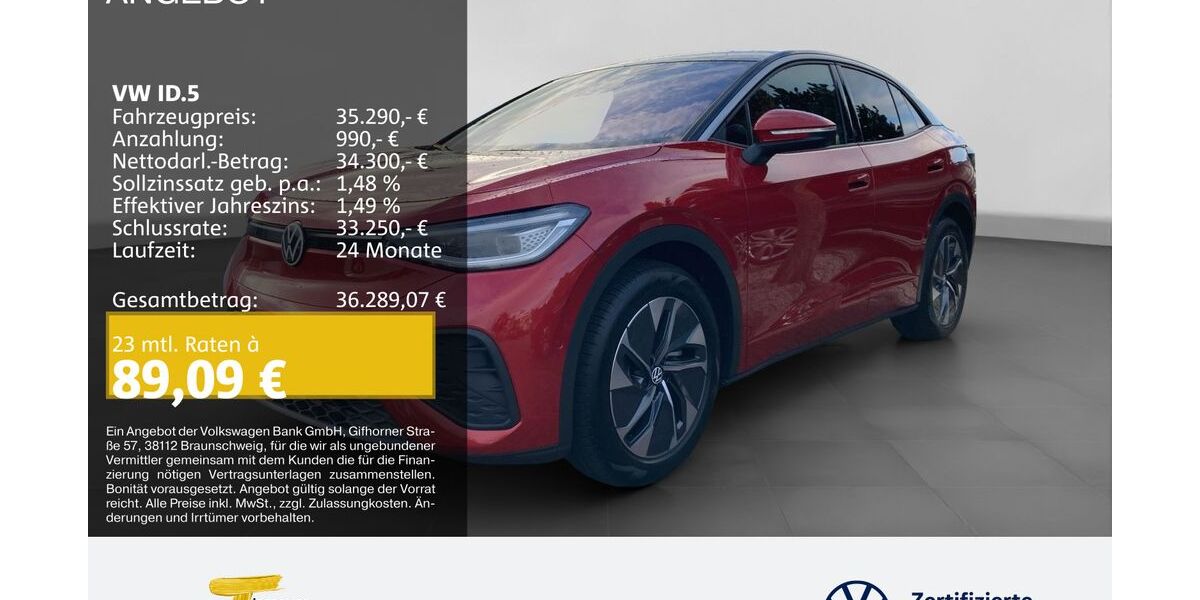 VW ID.5 5.458 km 33.690 &euro; Bochum 44892