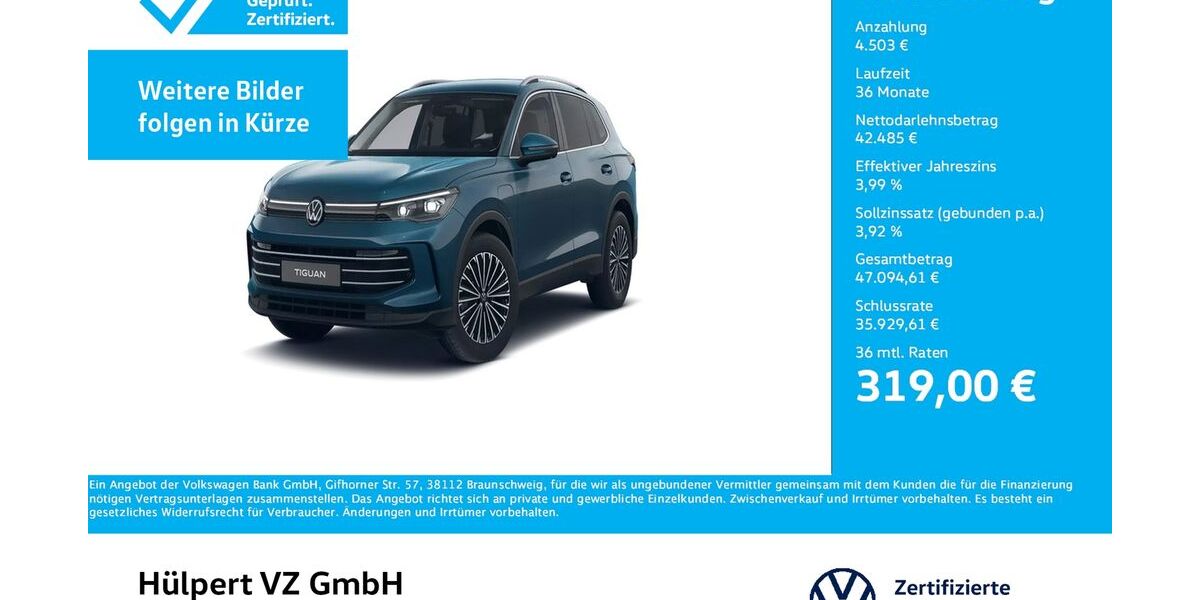 VW Tiguan 9.811 km 47.833 &euro; Dortmund 44379
