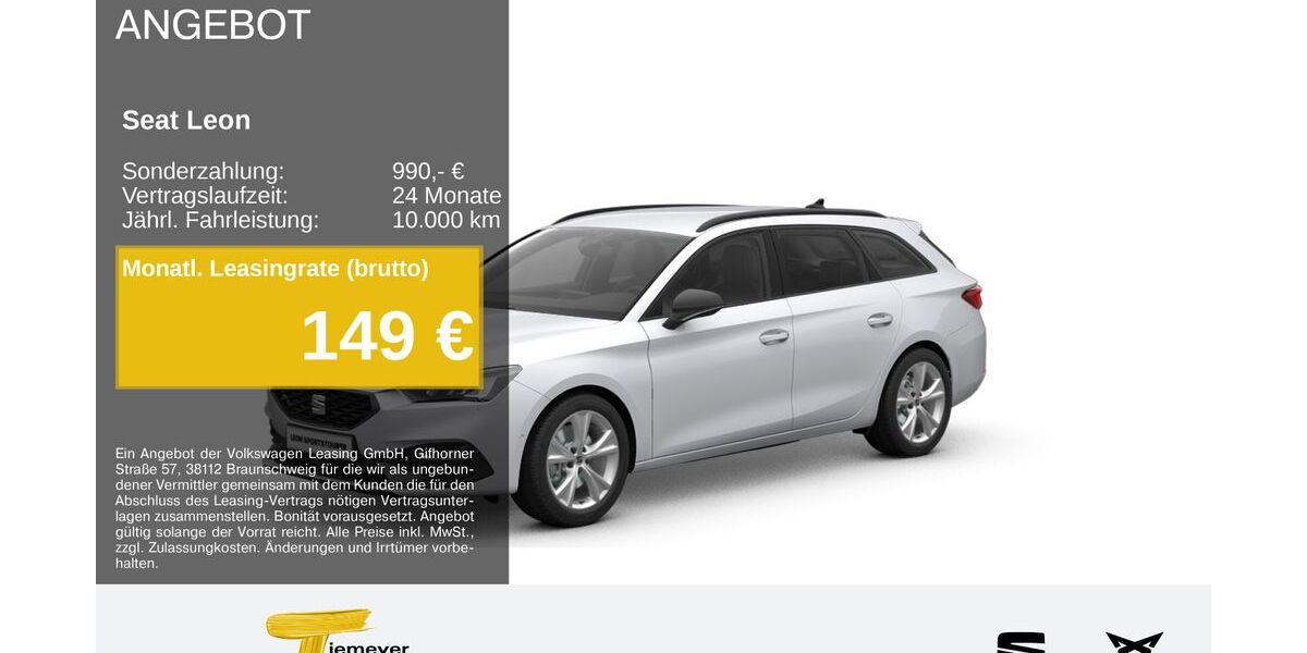 Seat Leon 12.101 km 28.480 &euro; Bochum 44809