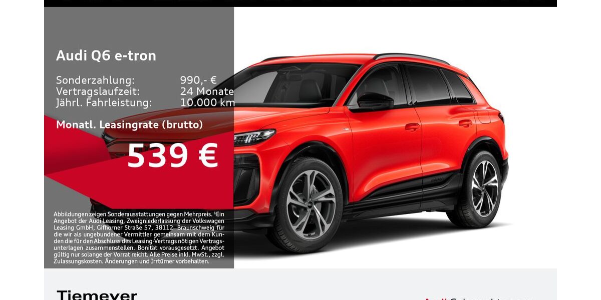 Audi Q6 e-tron 9.391 km 56.940 &euro; Bochum 44809