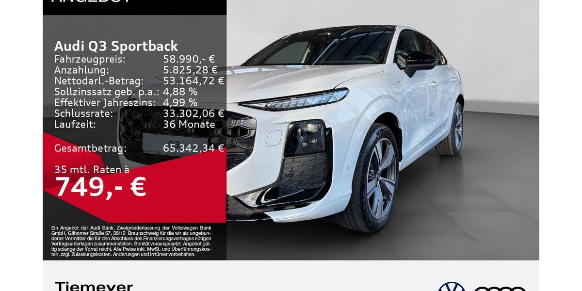 Audi Q3 3.378 km 57.990 &euro; Gelsenkirchen 45894