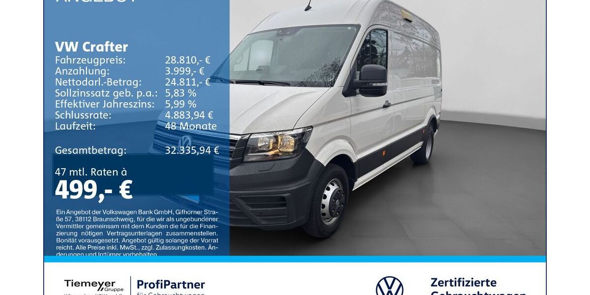 VW Crafter 30.430 km 26.890 &euro; Recklinghausen 45663