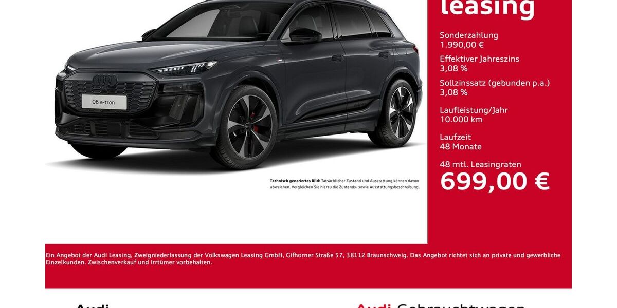 Audi Q6 e-tron 13.135 km 66.788 &euro; Dortmund 44143