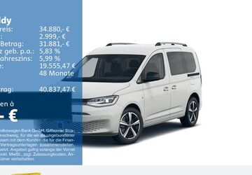 VW Caddy 34.539 km 34.880 &euro; Bochum 44892