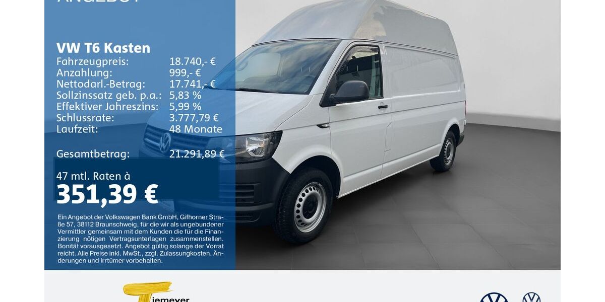 VW T6 Transporter 41.484 km 18.740 &euro; Gelsenkirchen 45888