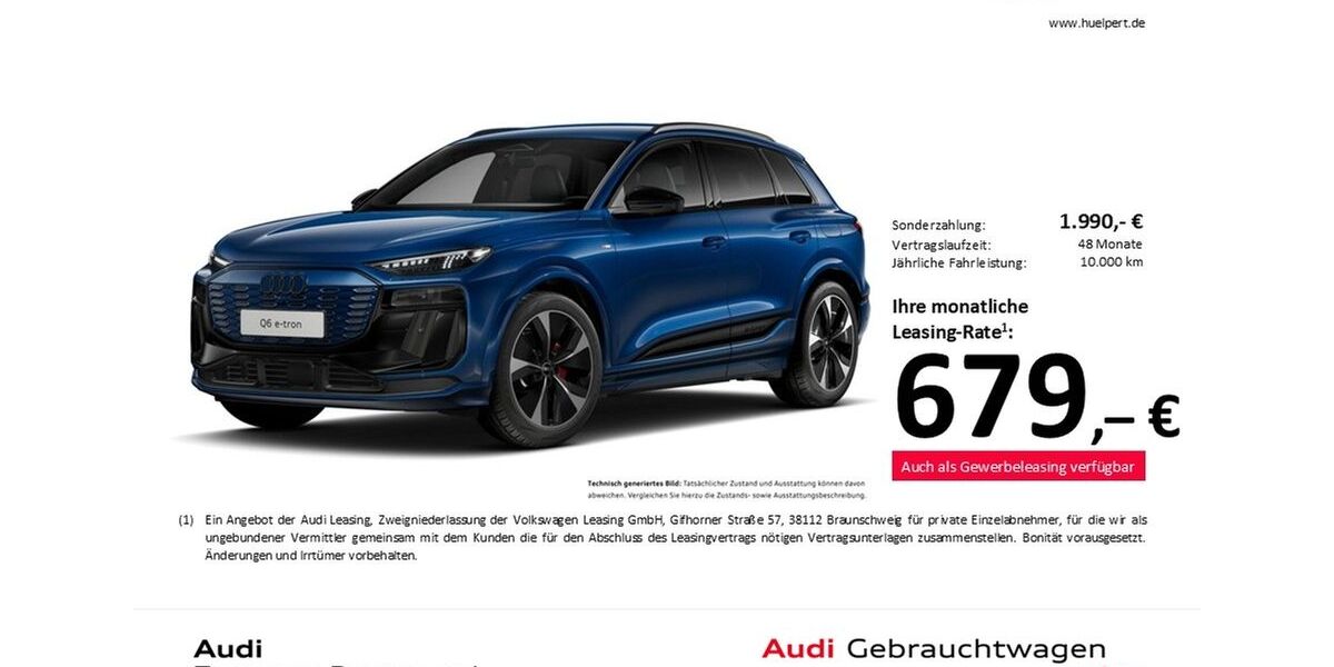 Audi Q6 e-tron 14.719 km 66.788 &euro; Dortmund 44143
