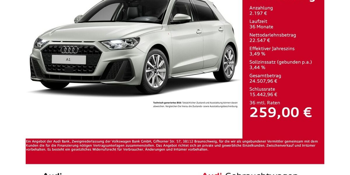 Audi A1 5.585 km 23.411 &euro; Dortmund 44143