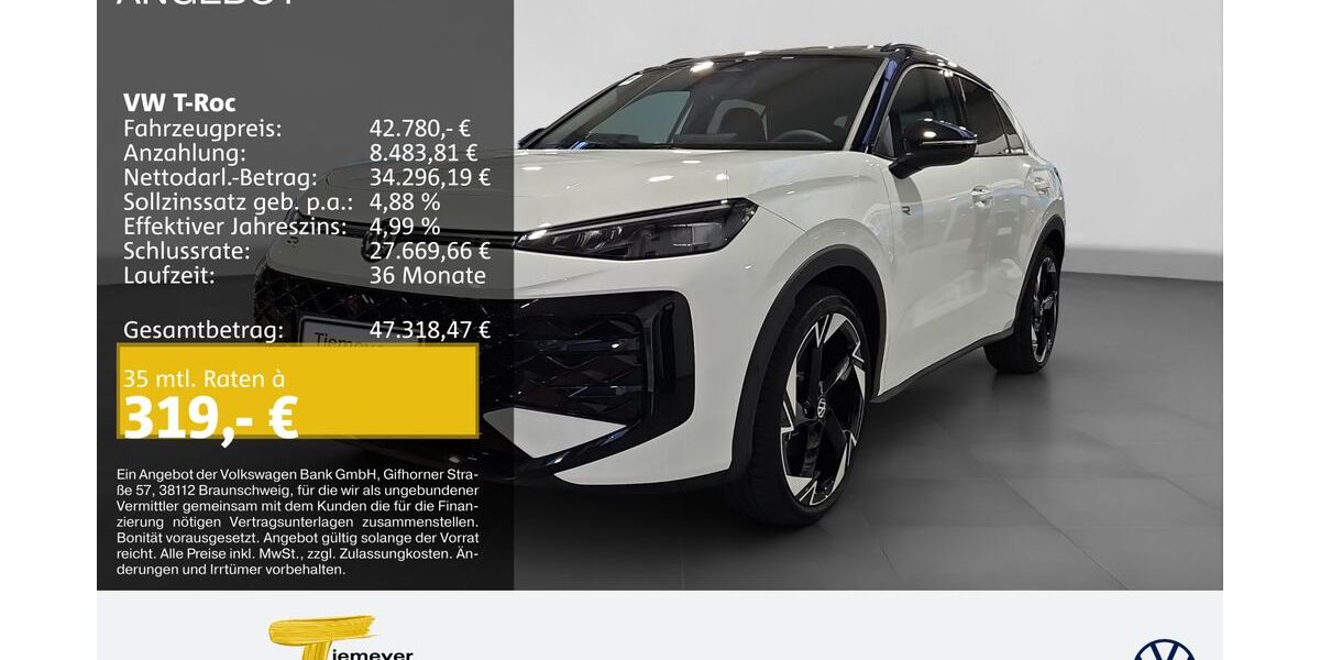 VW T-Roc 1.999 km 41.480 &euro; Bochum 44892