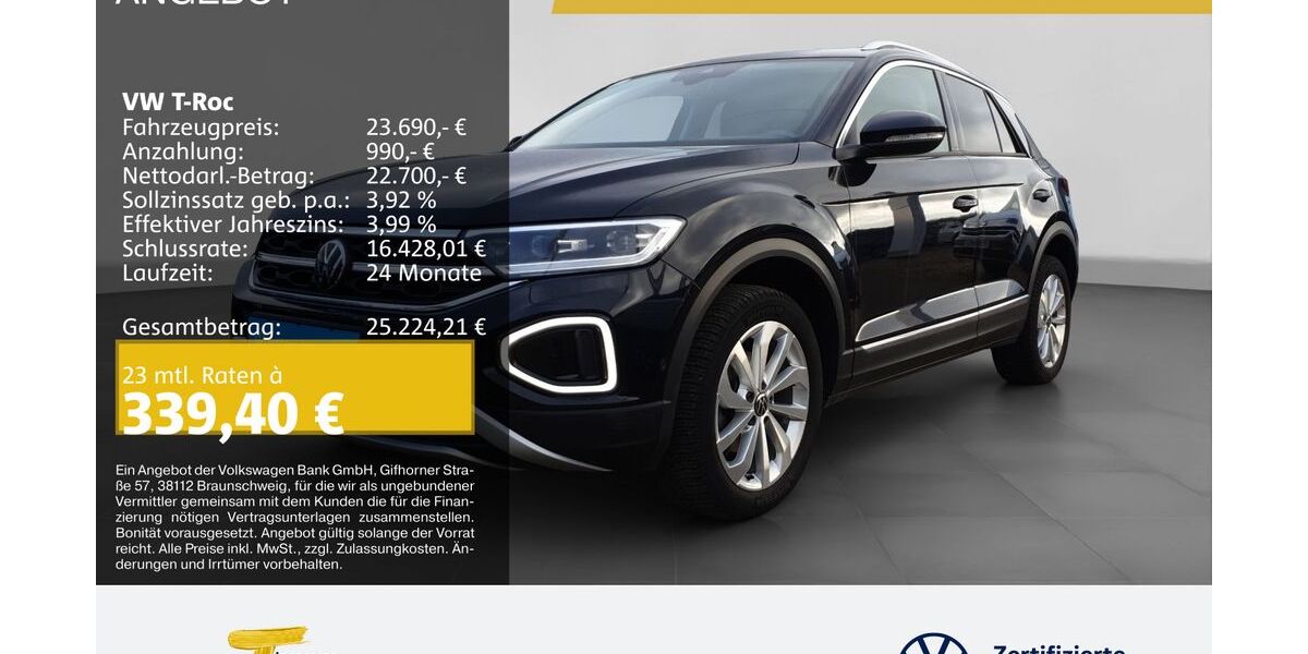 VW T-Roc 71.277 km 22.380 &euro; Bochum 44892