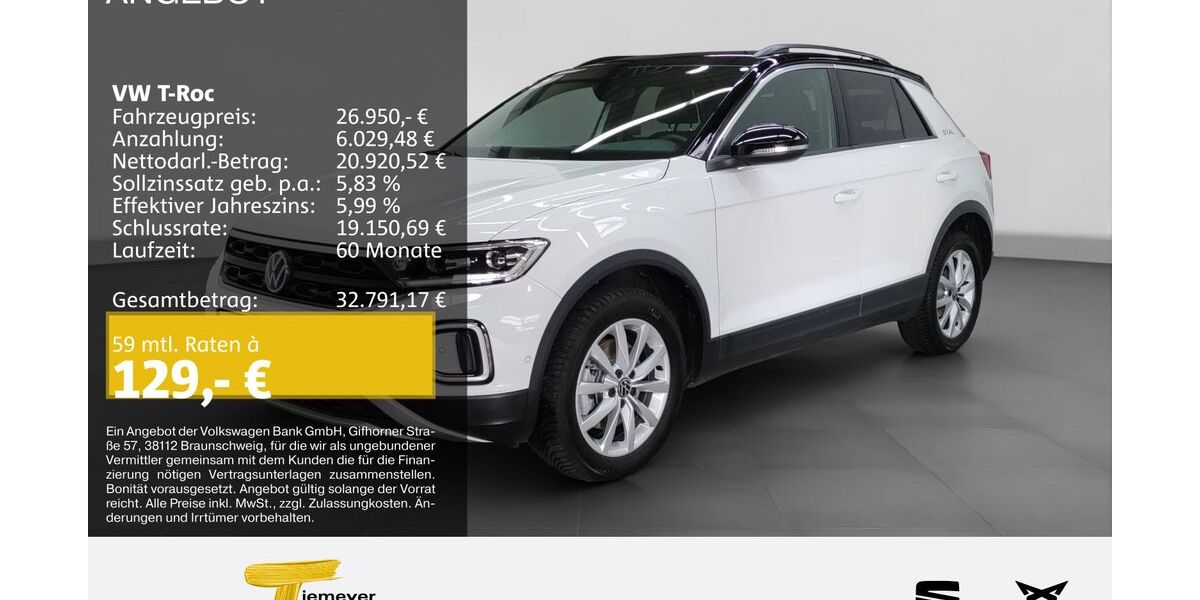 VW T-Roc 12.143 km 26.950 &euro; Bochum 44809