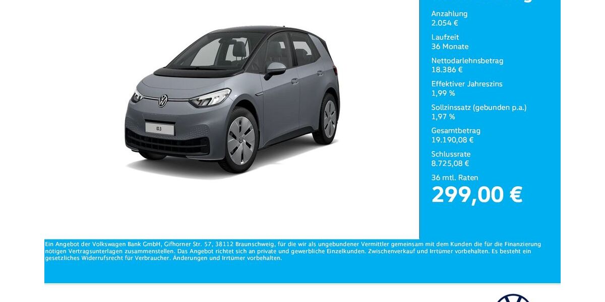 VW ID.3 22.551 km 20.260 &euro; Dortmund 44379