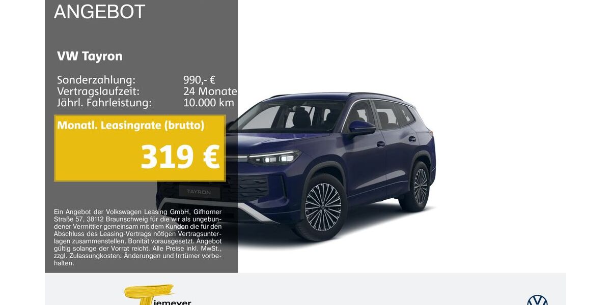 VW Tayron 26.579 km 39.940 &euro; Recklinghausen 45663