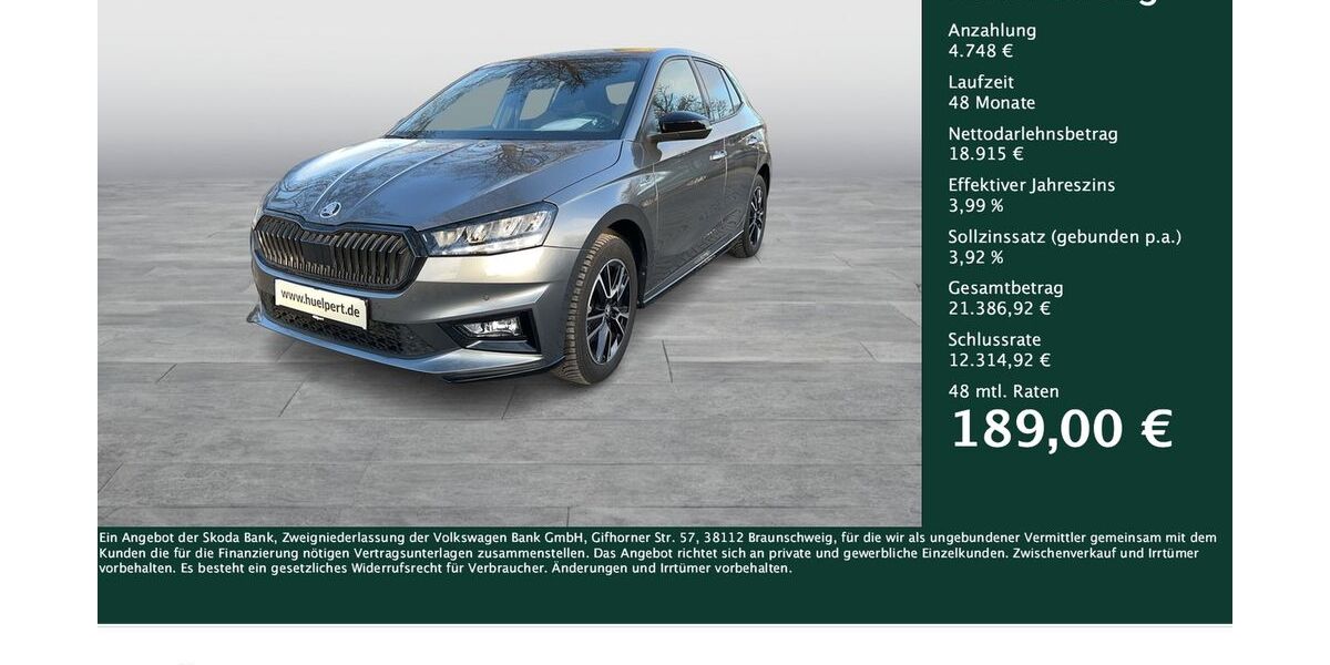 Skoda Fabia 17.146 km 23.393 &euro; Dortmund 44269