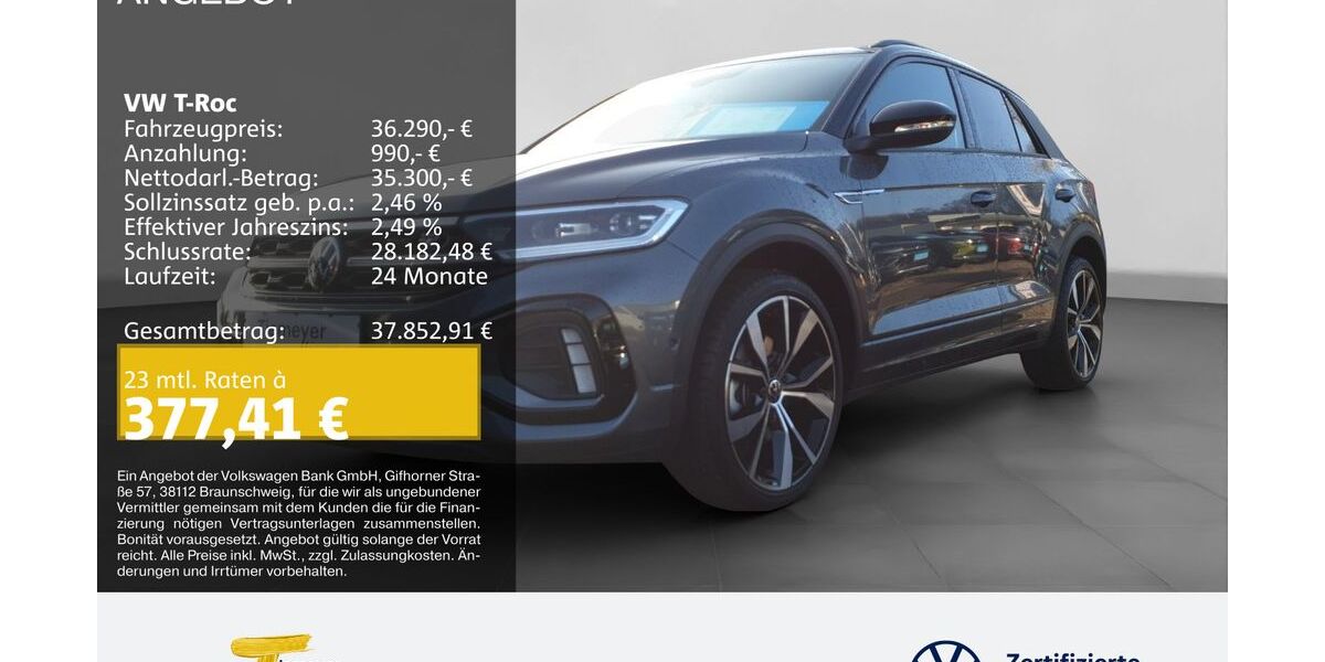 VW T-Roc 3.237 km 34.870 &euro; Bochum 44892