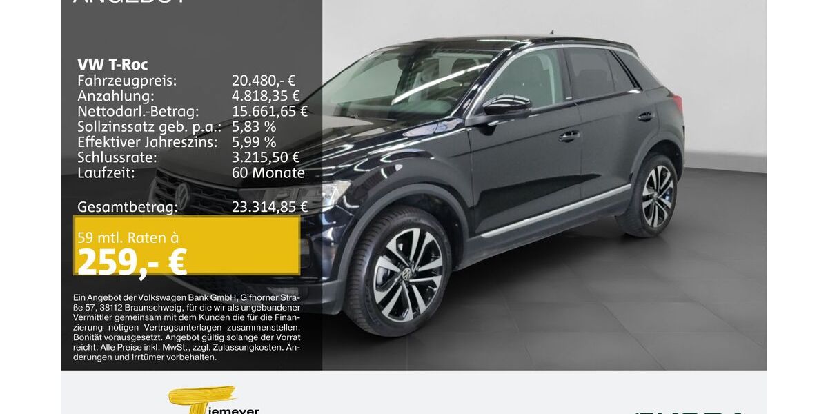 VW T-Roc 71.861 km 20.480 &euro; Bochum 44809
