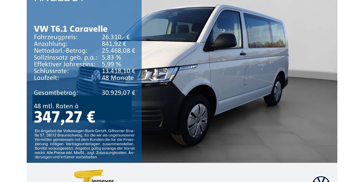 VW T6 Caravelle 92.555 km 25.570 &euro; Dorsten 46282