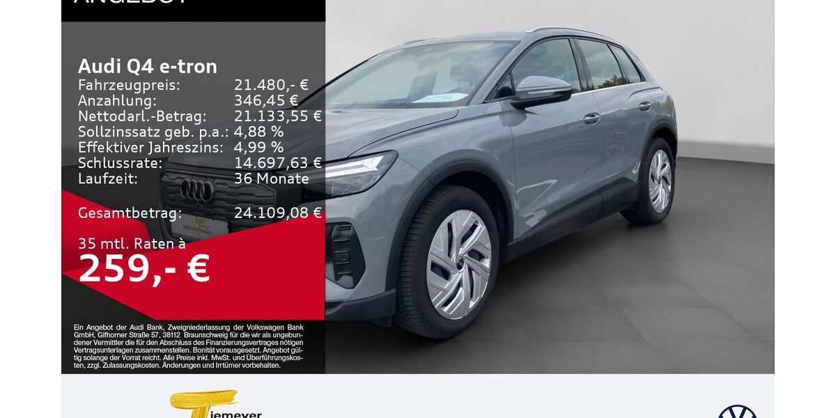 Audi Q4 e-tron 68.085 km 19.980 &euro; Bochum 44892