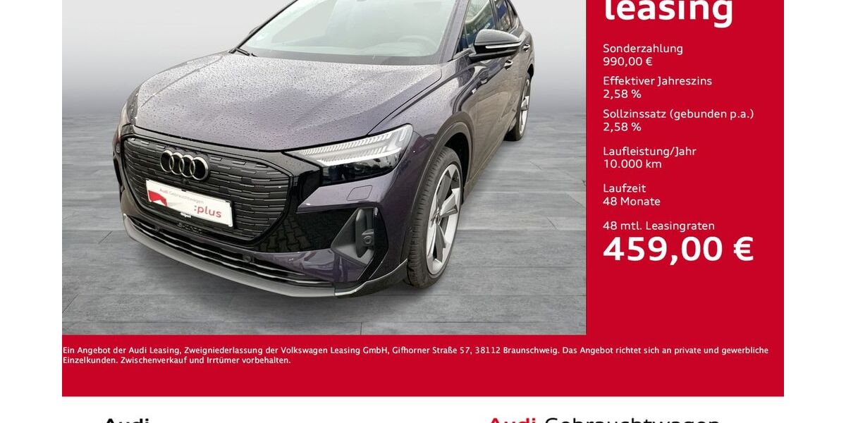 Audi Q4 e-tron 4.447 km 48.877 &euro; Dortmund 44143