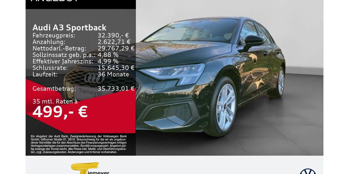 Audi A3 3.999 km 30.330 &euro; Bochum 44892