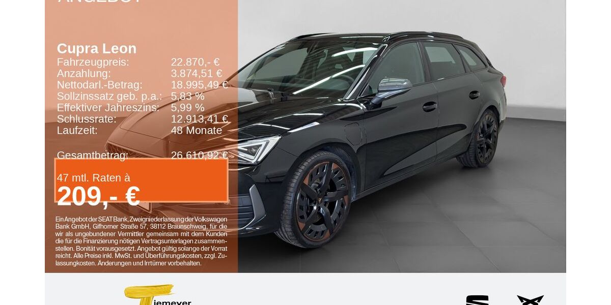 Cupra Leon 77.341 km 22.870 &euro; Bochum 44809