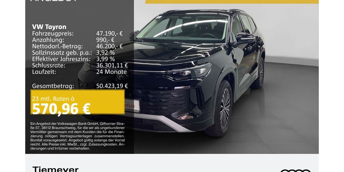 VW Tayron 11.715 km 45.990 &euro; Bochum 44809