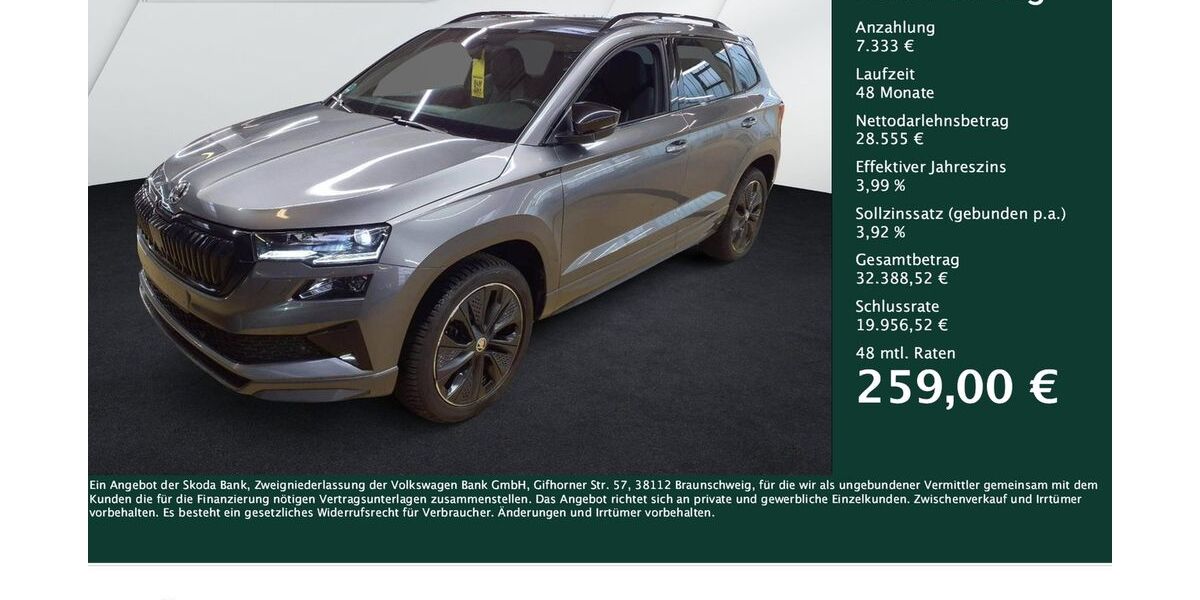 Skoda Karoq 17.693 km 35.588 &euro; Dortmund 44269