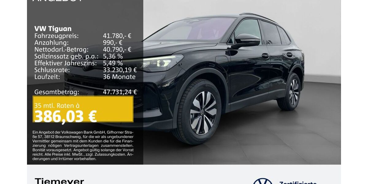 VW Tiguan 9.999 km 41.390 &euro; Bochum 44892