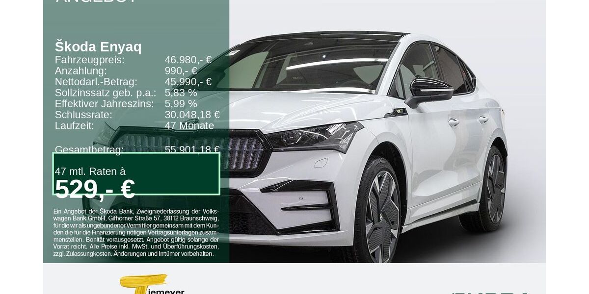 Skoda Enyaq 14.801 km 44.780 &euro; Bochum 44809