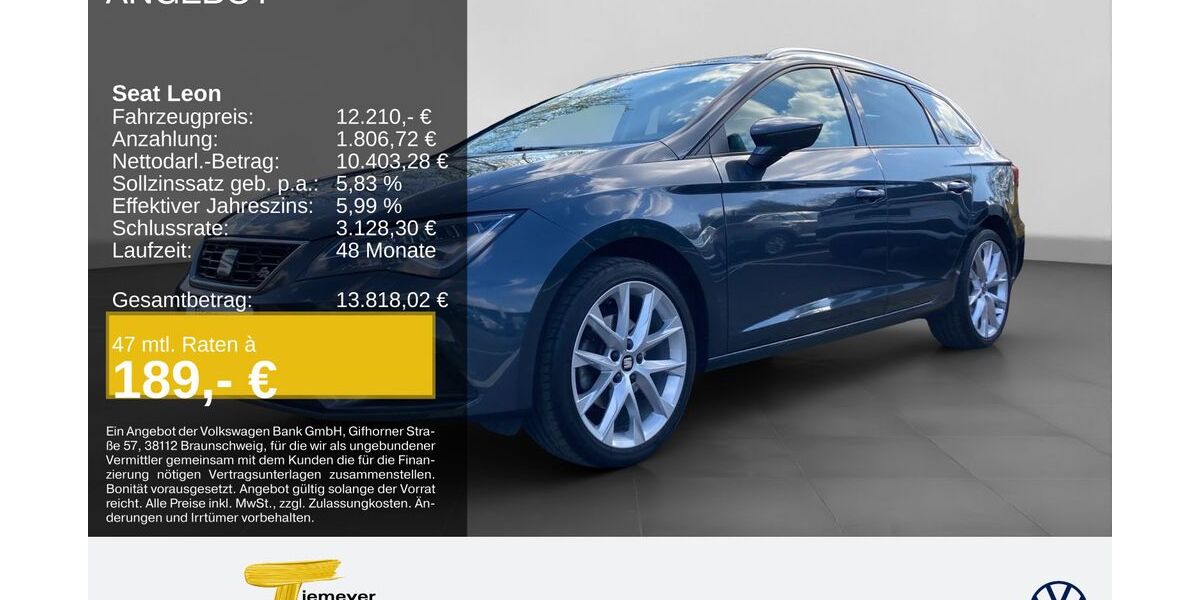 Seat Leon 86.280 km 12.210 &euro; Bochum 44892