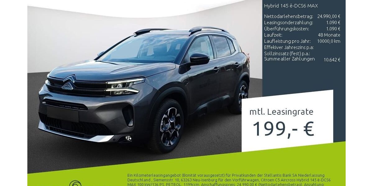Citroen C5 Aircross 9.256 km 24.989 &euro; Dortmund 44263