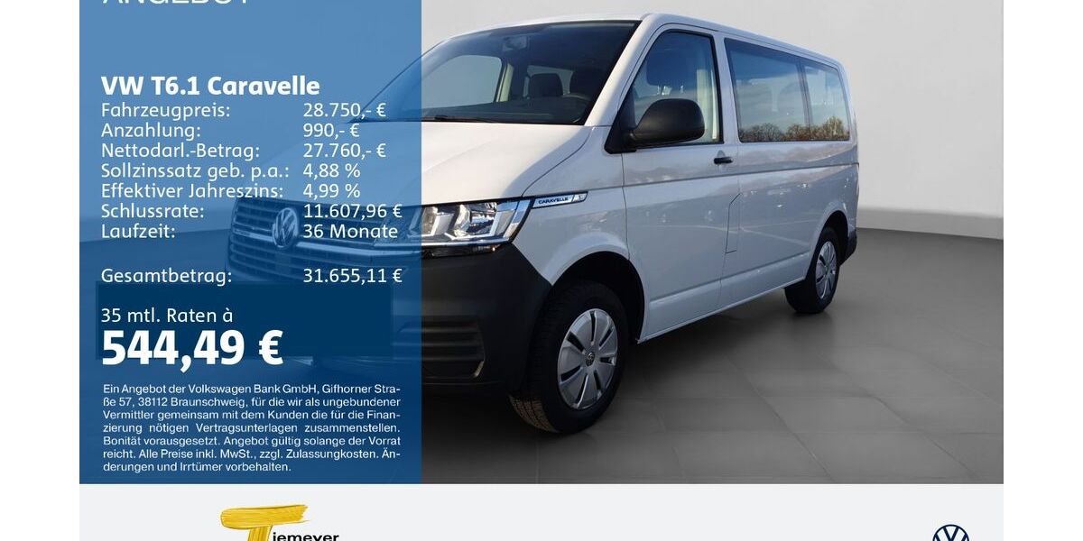 VW T6 Caravelle 94.348 km 25.530 &euro; Bochum 44892
