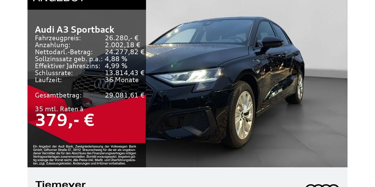 Audi A3 33.999 km 24.460 &euro; Oberhausen 46047