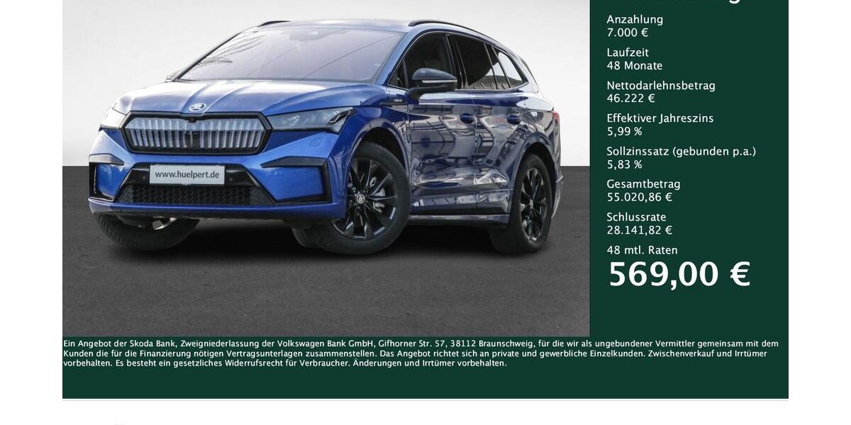 Skoda Enyaq 19.912 km 53.222 &euro; Dortmund 44309