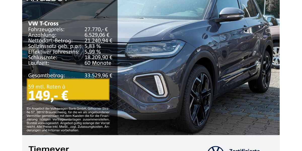 VW T-Cross 2.094 km 27.770 &euro; Bochum 44892