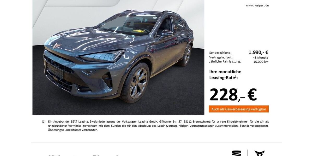 Cupra Formentor 16.341 km 32.370 &euro; Dortmund 44269