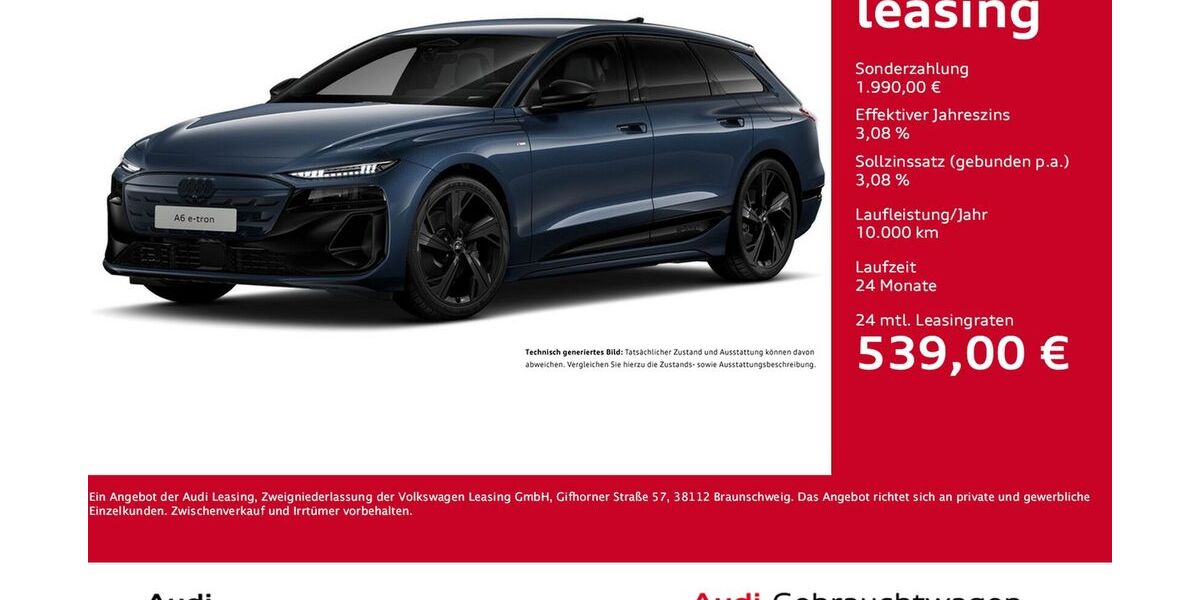 Audi A6 e-tron 15.140 km 60.711 &euro; Dortmund 44143